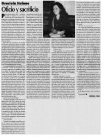 Oficio y sacrificio