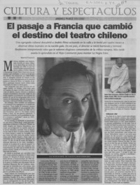 El pasaje a Francia que cambió el destino del teatro chileno