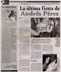 La última fiesta de Andrés Pérez.