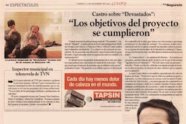 "Los Objetivos del proyecto se cumplieron".