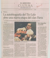 La autobiografía del Tío Lalo abre una nueva etapa del clan Parra