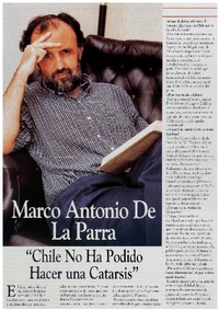 Chile no ha podido hacer una catarsis