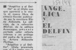 Angélica y el delfín.