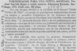 Participación para una nueva sociedad.