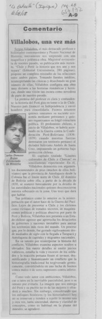 Villalobos, una vez más : [comentario]