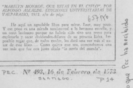 "Marilyn Monroe, que estás en el cielo.