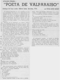 "Poeta de Valparaíso"