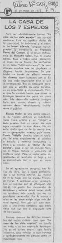 La casa de los siete espejos