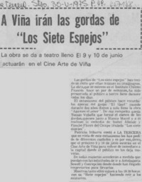 A Viña irán las gordas de "Los siete espejos"