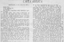 Carta abierta