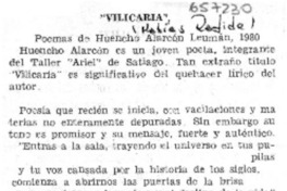 Vilicaria  [artículo] M. R. B.