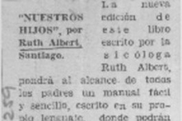 Nuestros hijos  [artículo]