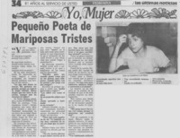 Pequeño poeta de mariposas tristes.