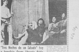 "Tres noches para un sábado" hoy a beneficio Grupo Literario Ñuble.