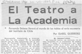 El Teatro a la academia