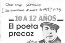 El poeta precoz.