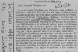 Artesanía chilena.  [artículo]