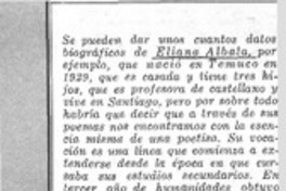 Eliana Albala  [artículo] S. Q.