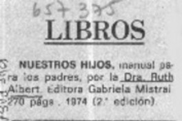 Nuestros hijos  [artículo] C. Ariel Fernández.