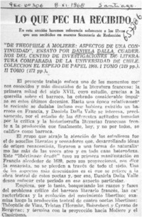 Lo que PEC ha recibido.  [artículo]