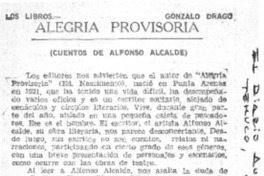 Alegría provisoria  [artículo] G. D.