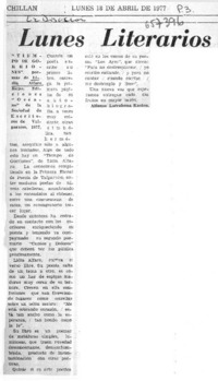 Lunes literarios