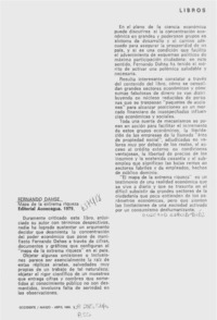 Fernando Dahse  [artículo] Eugenio García-Díaz.