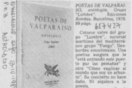 Poetas de Valparaíso.