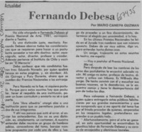 Fernando Debesa  [artículo] Mario Canepa Guzmán.