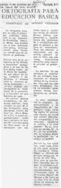 Ortografía para educación básica