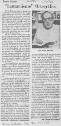 "Lanzamiento" ortográfico