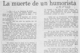 La muerte de un humorista.