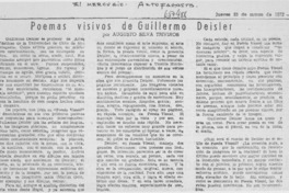 Poemas visivos de Guillermo Deisler