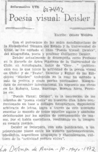 Poesía visual: Deisler