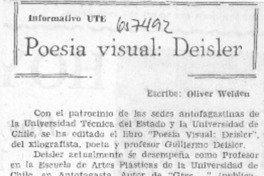 Poesía visual: Deisler