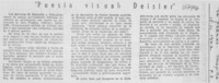 "Poesía visual: Deisler"