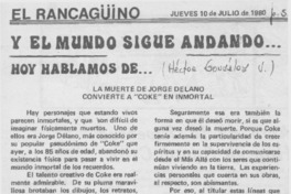 La muerte de Jorge Délano convierte a "Coke" en inmortal