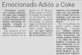 Emocionado adiós a Coke.