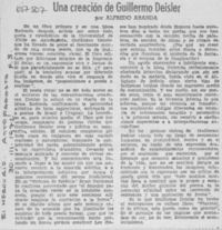 Una creación de Guillermo Deisler