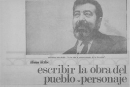 Escribir la obra del pueblo-personaje