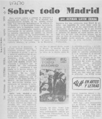 Sobre todo Madrid
