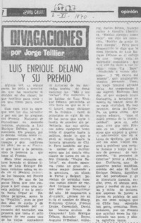 Luis Enrique Délano y su premio