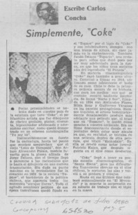 Simplemente, "Coke"