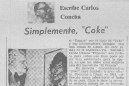 Simplemente, "Coke"