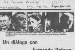 Un diálogo con Fernando Debesa.