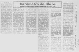 Barométro de libros