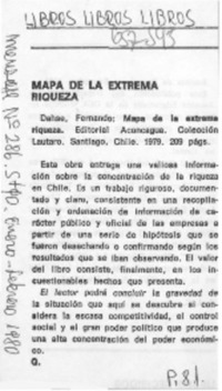 Mapa de la extrema riqueza.