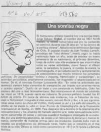 Una Sonrisa negra