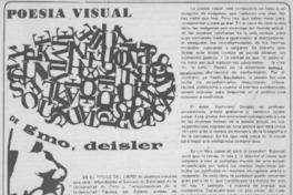 Poesía visual de Gmo. Deisler