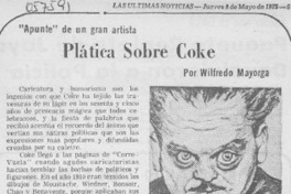 Plática sobre Coke